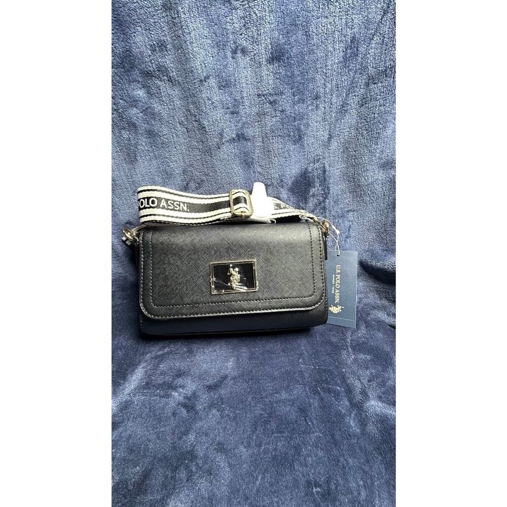U.S. Polo Assn. Black Crossbody Bag NWT